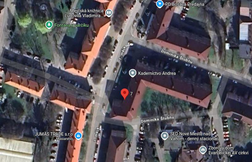 Mapa umiestnenia salónu Kaya